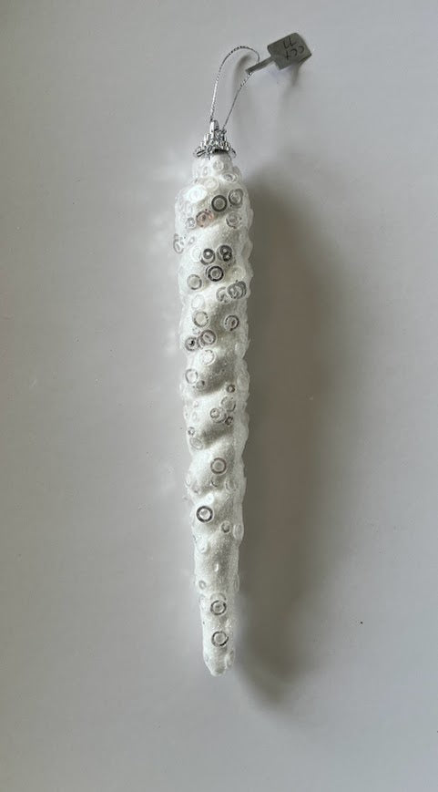 White Icicle Christmas Decoration