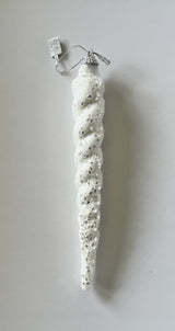 White Icicle Christmas Decoration