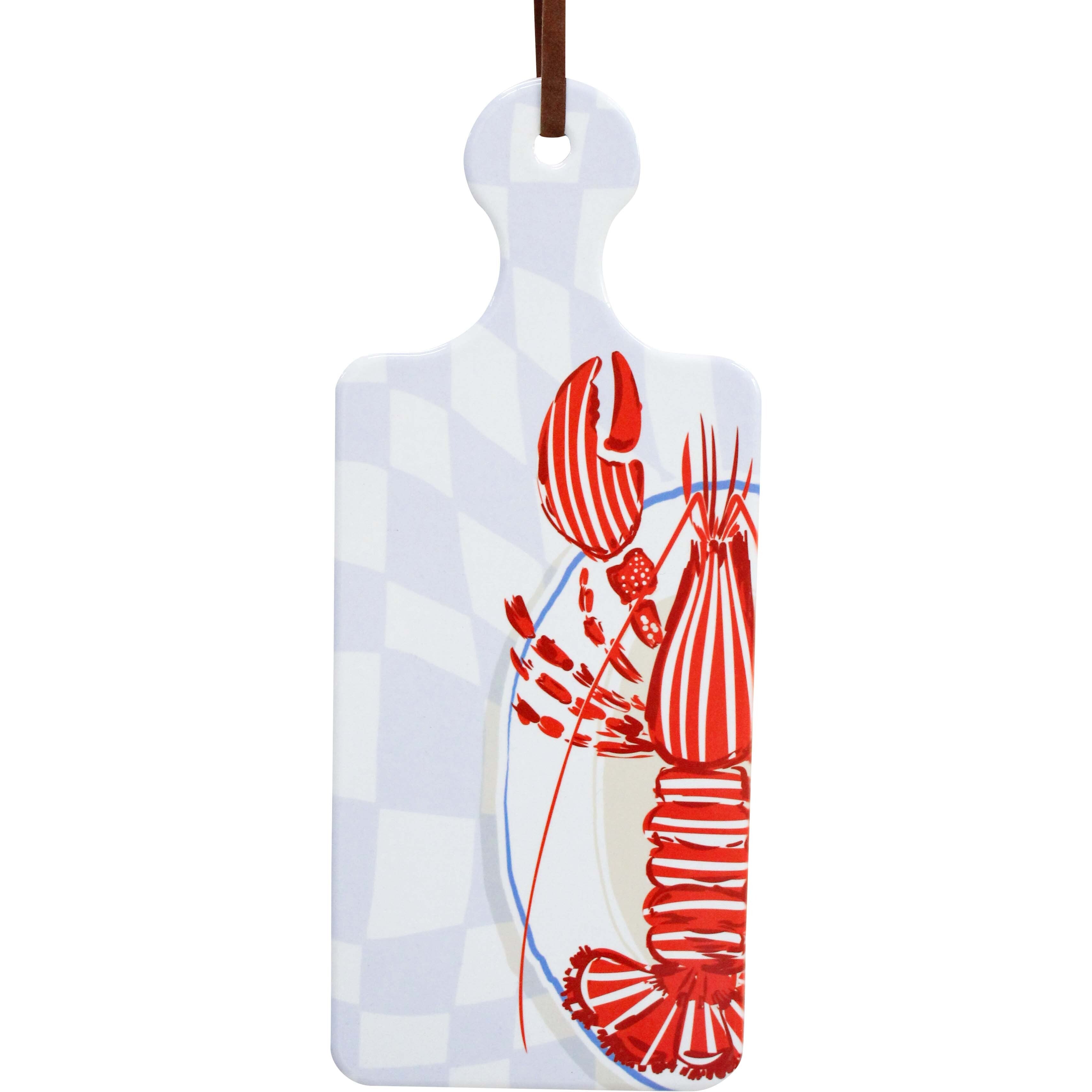 Trivet with Lobster and Handle Rectangle