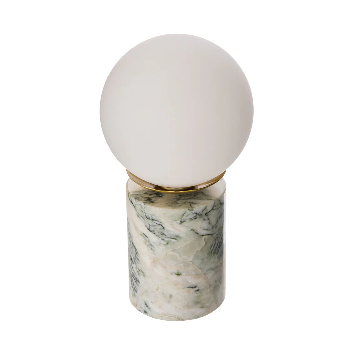 Table Lamp - Marble Base with Glass Shade