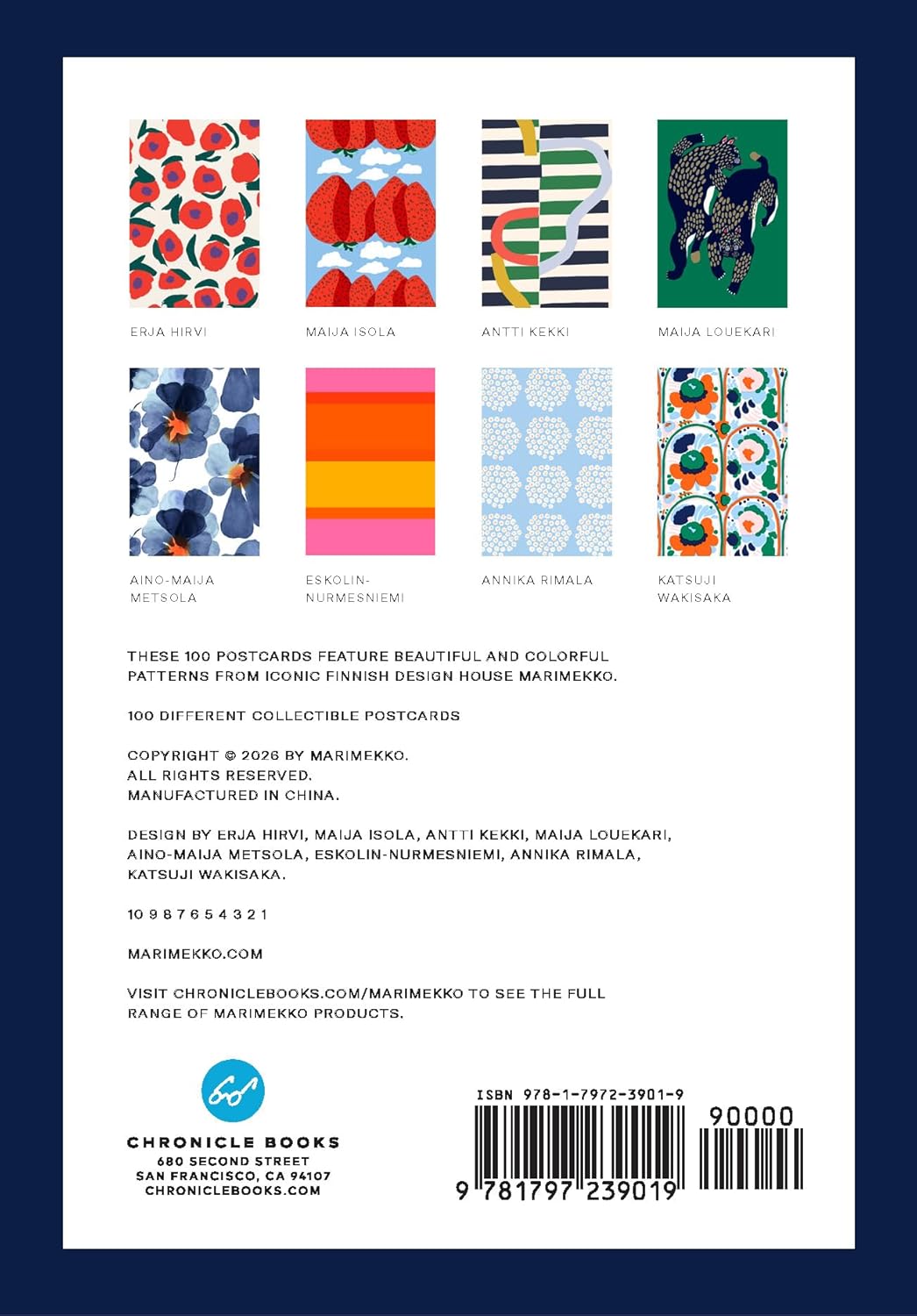 Marimekko 100 Collectible Postcards