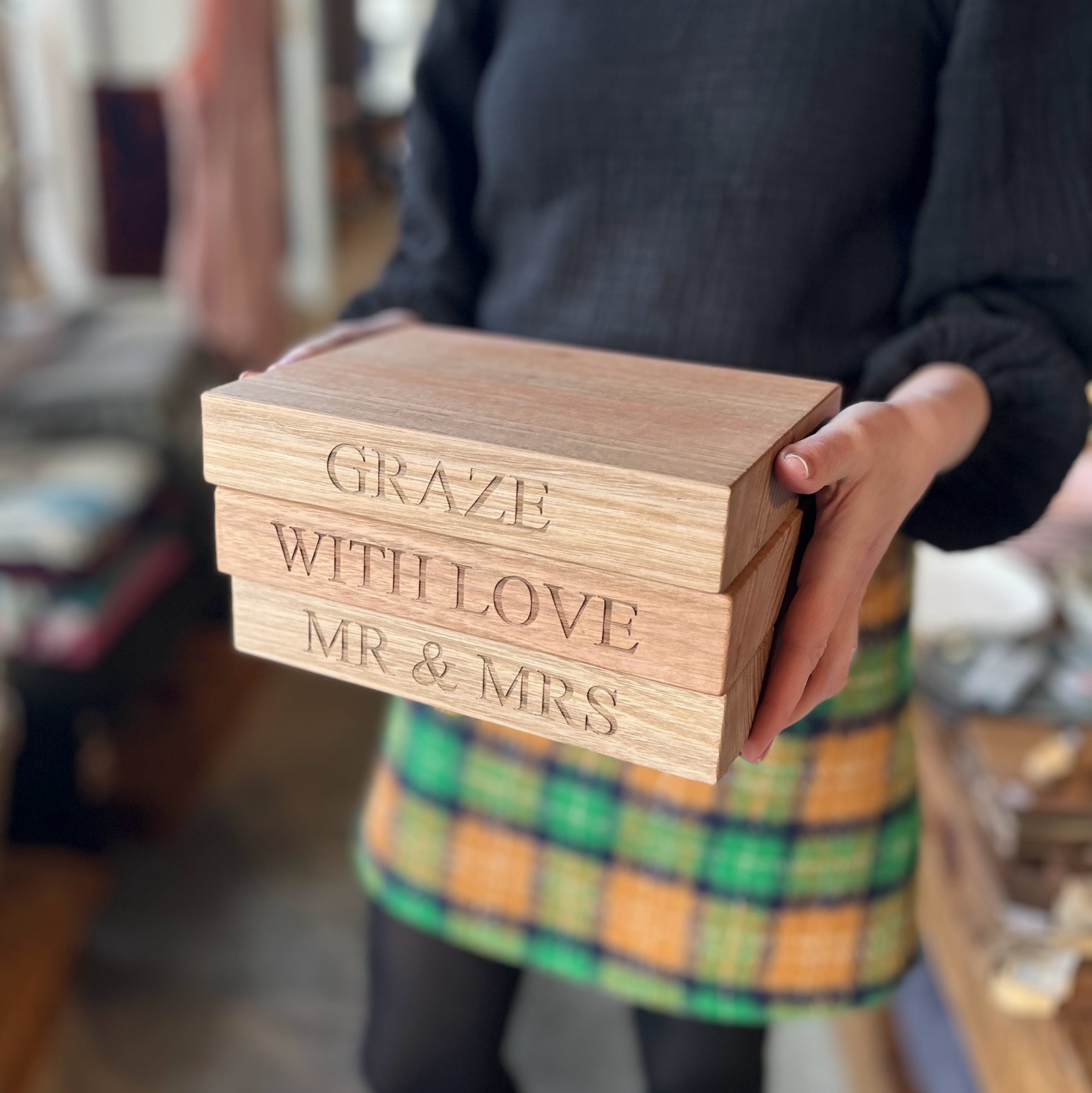 Medium Fat Wooden Serving & Cutting Boards - Tasmanian Oak - Handmade by Verde