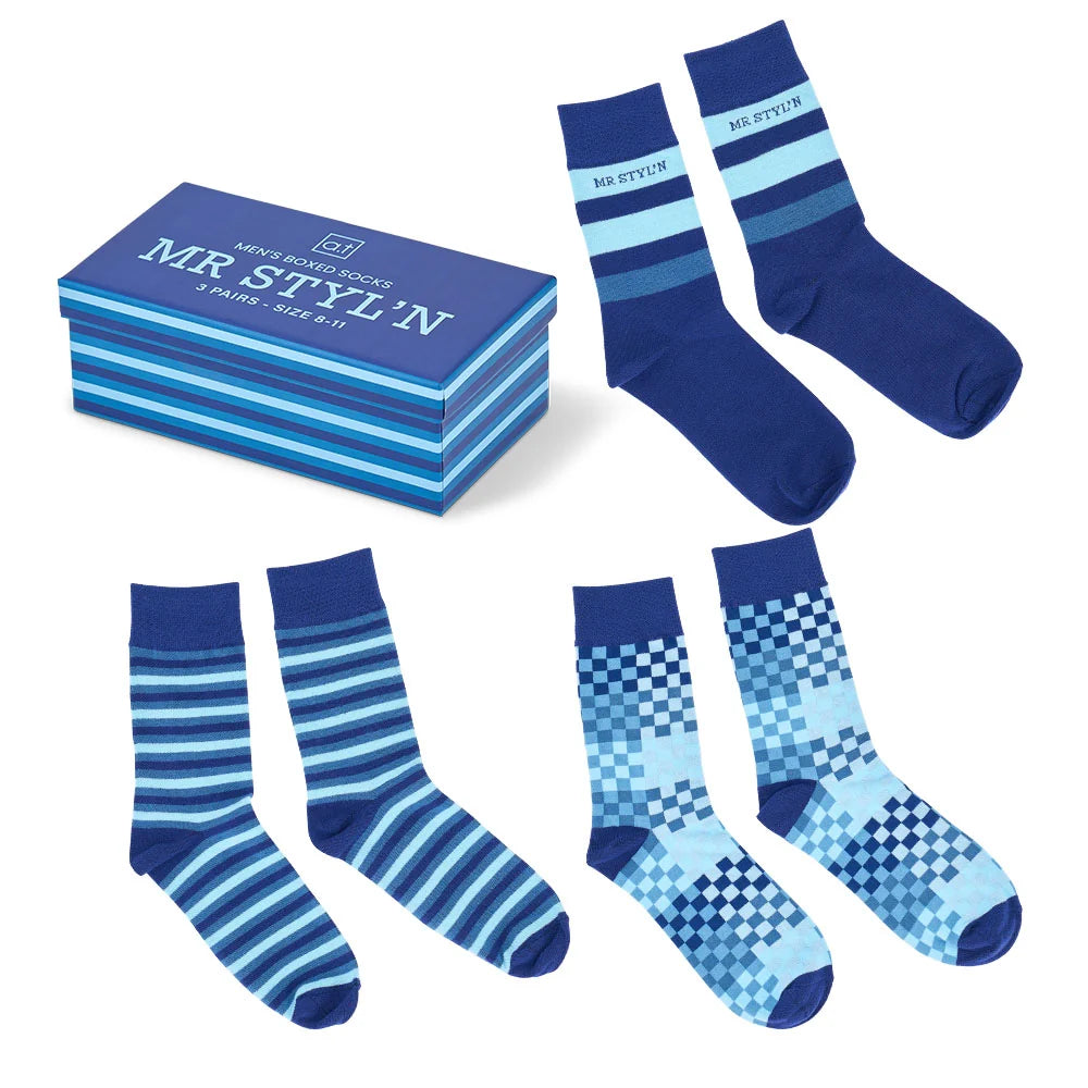 Socks - Men's 'Mr Stylin' 3 pack