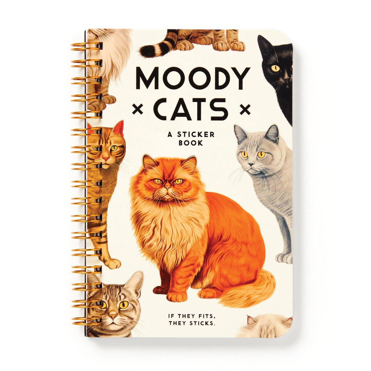 Sticker Book 'Moody Cats'