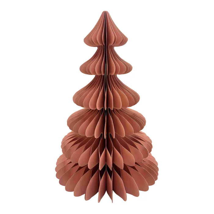 Paper Tree 6 Tier Green, Deep Pink, White/Gold