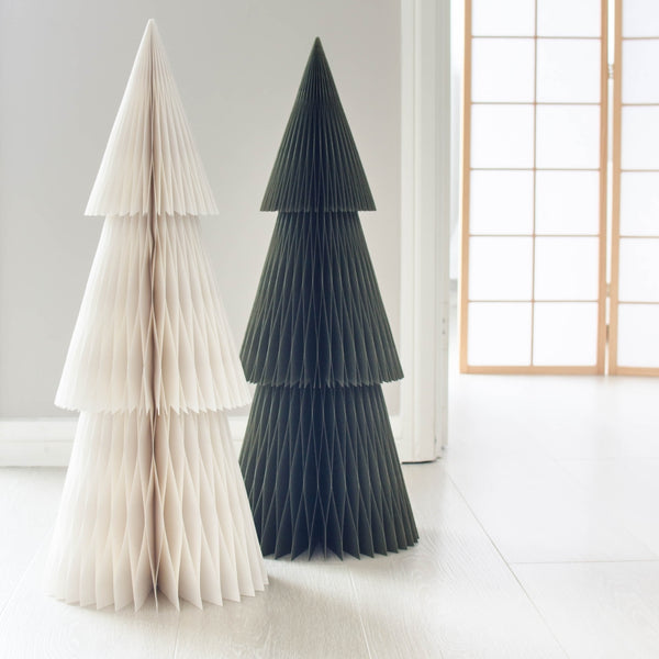 Christmas Tree Standing - Paper - Olive Green - Medium