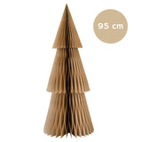 Christmas Tree Standing - Paper - Flaxseed - Medium