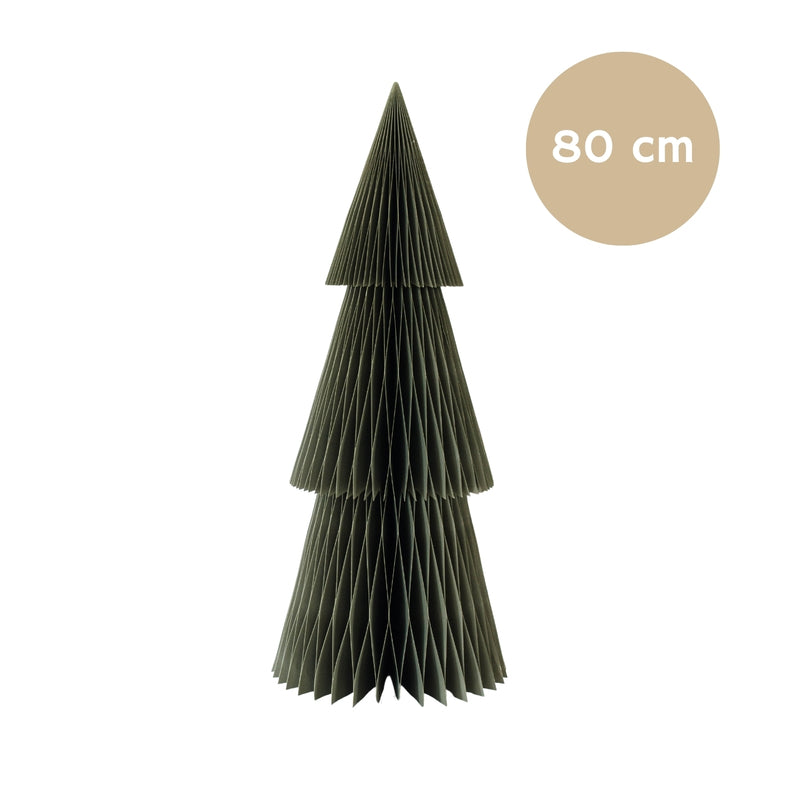 Christmas Tree Standing - Paper - Olive Green - Medium