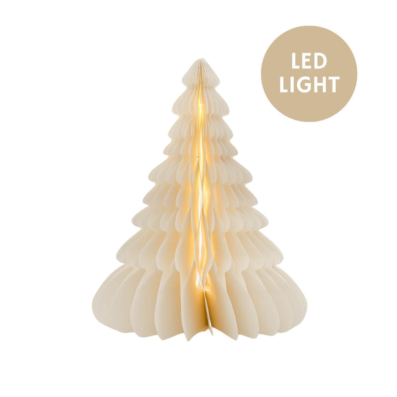 Christmas Standing Tree - Off-White with LED light