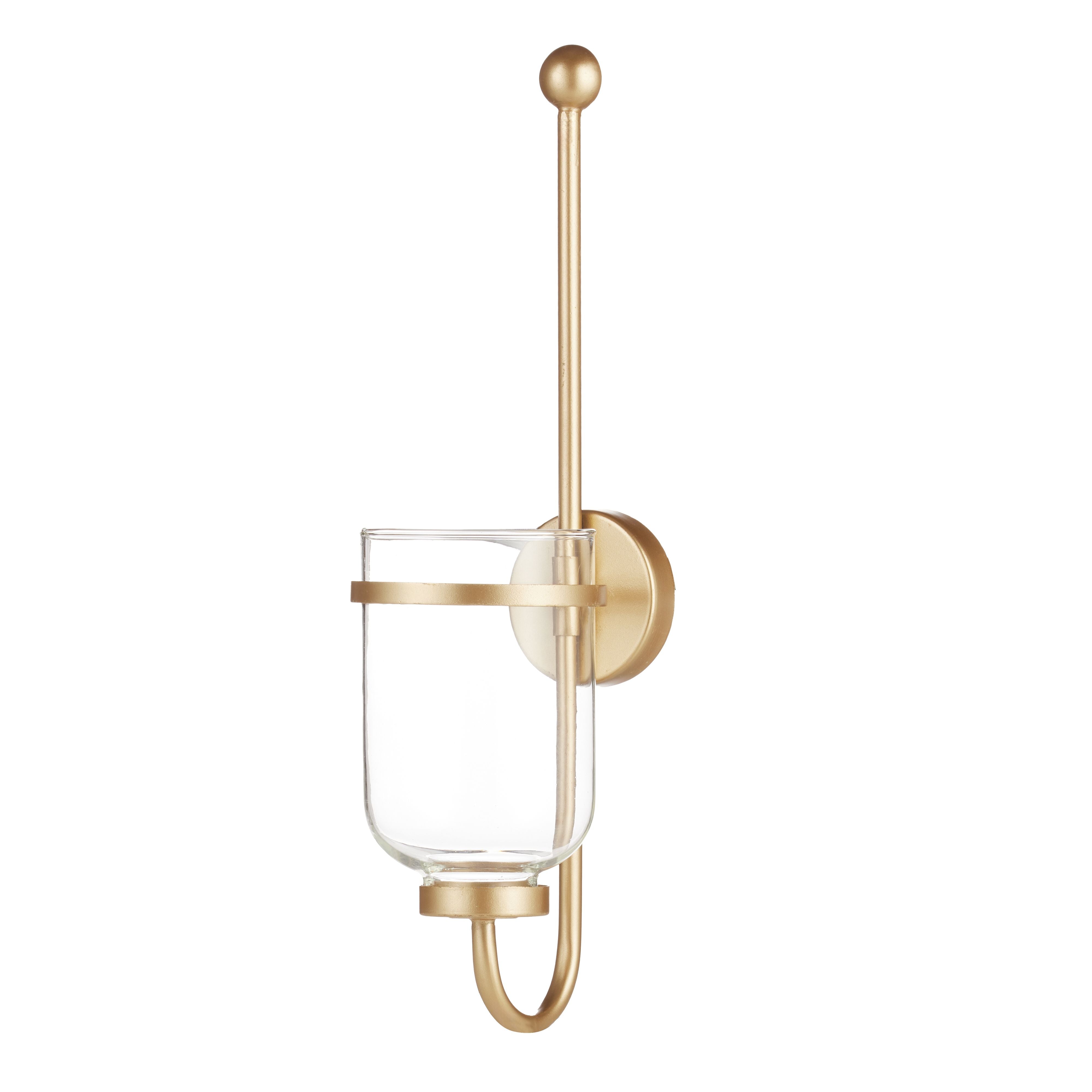 Wall Sconce for Candle in Gold