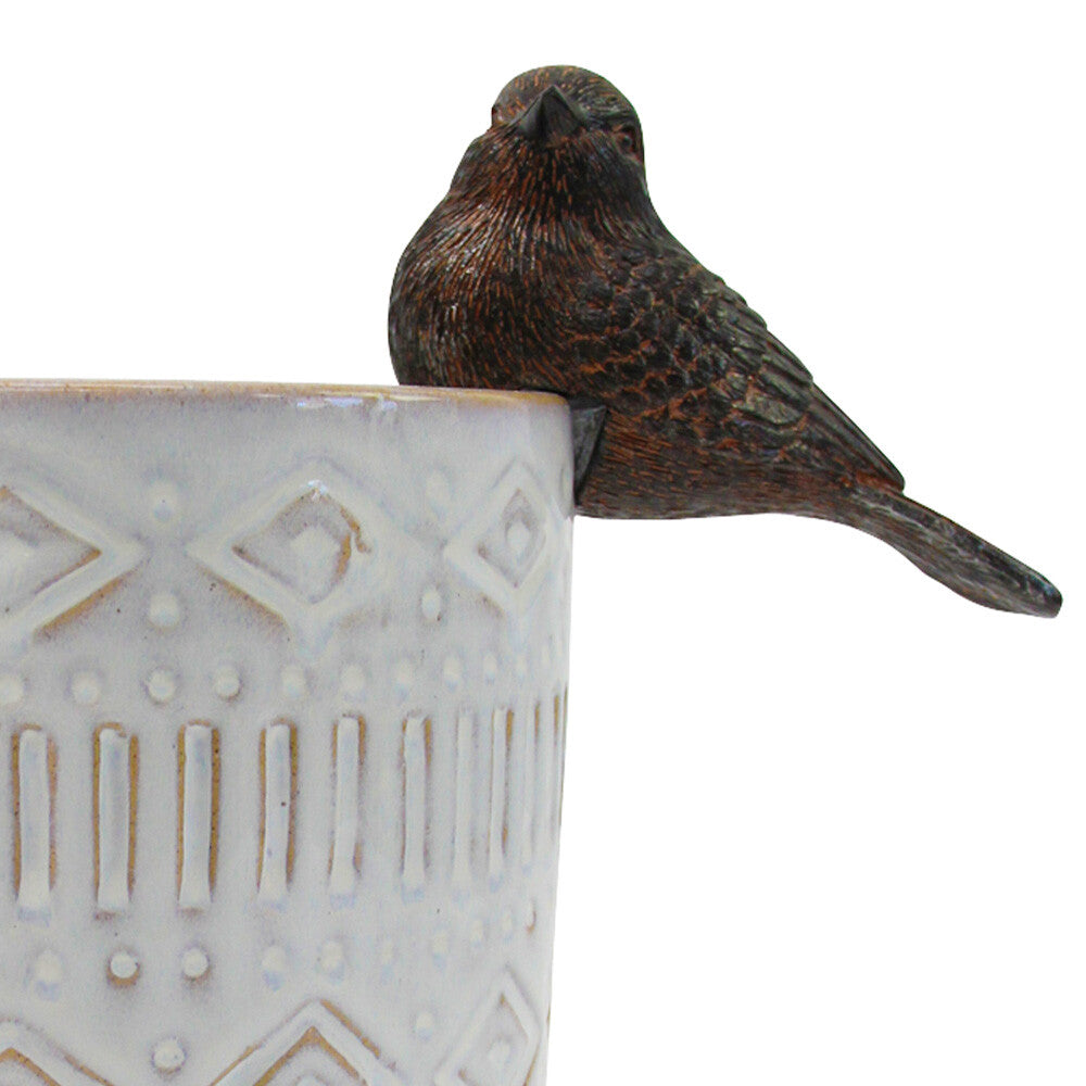 Pot Sitter Bronze Birds