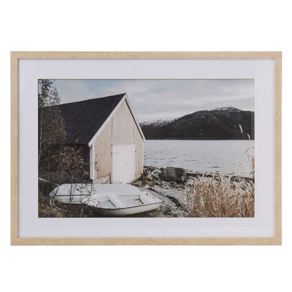 Print - Framed Lakeside Canoe