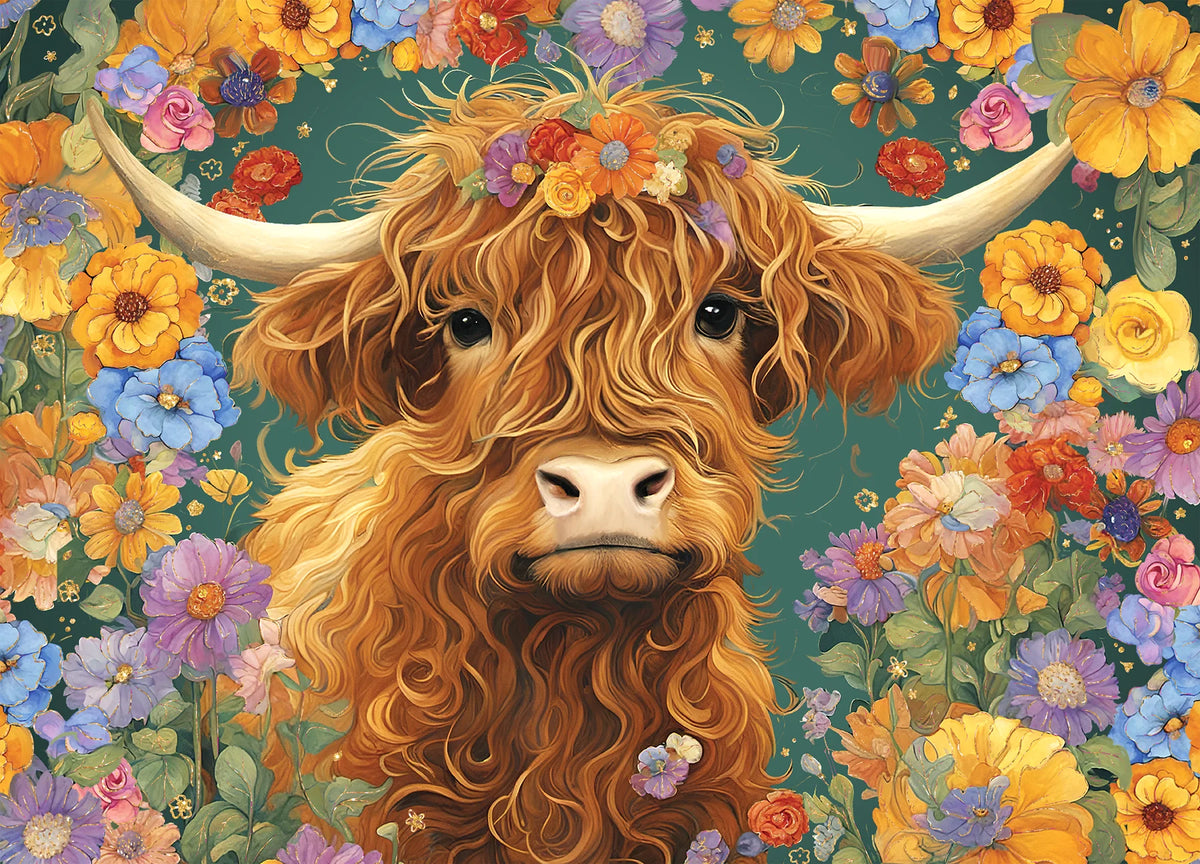 Puzzle - Highland Cow 500 Pieces