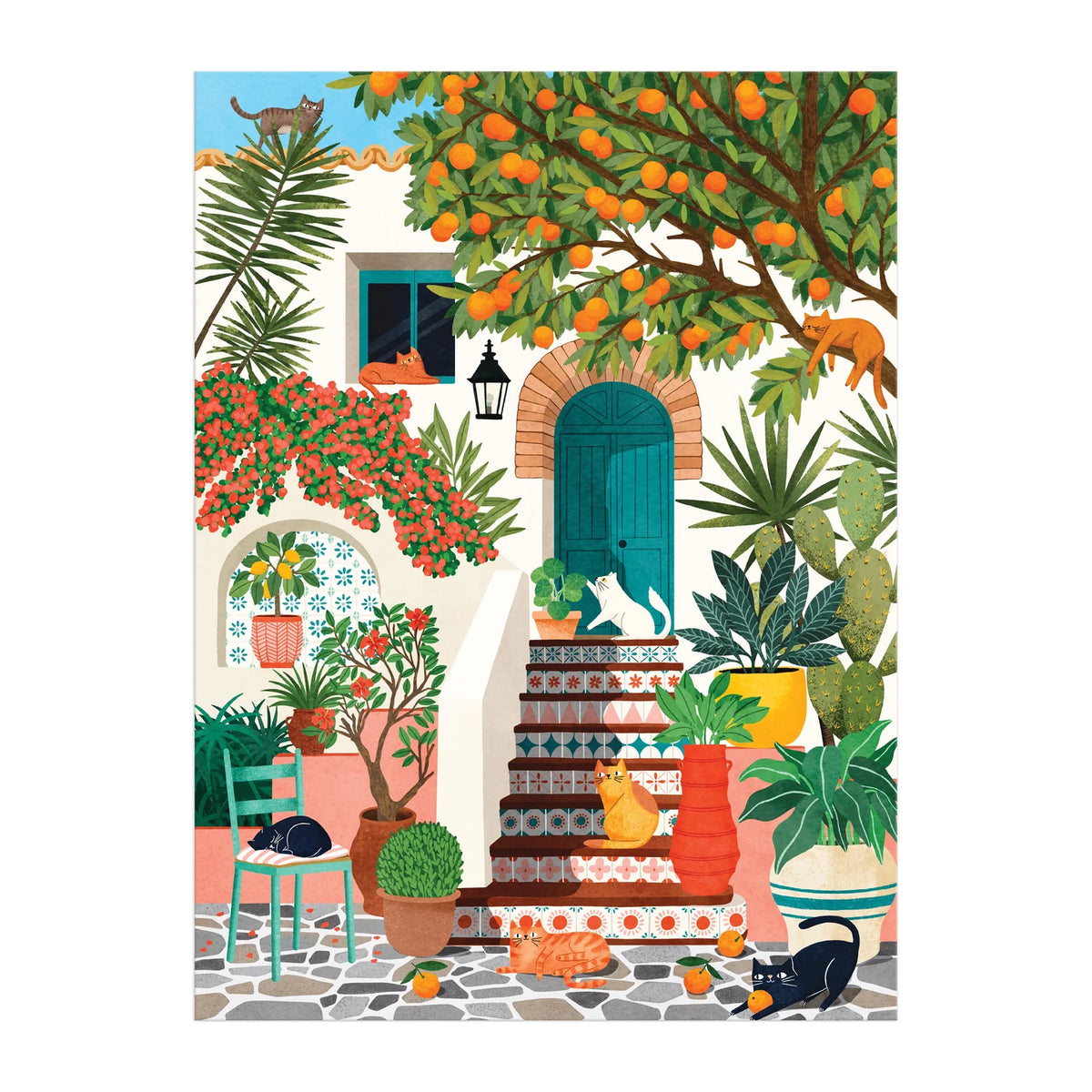 Puzzle - Mediterranean Cats - 1000 pieces