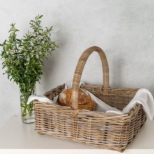 Baker Basket Rattan Rectangular Large