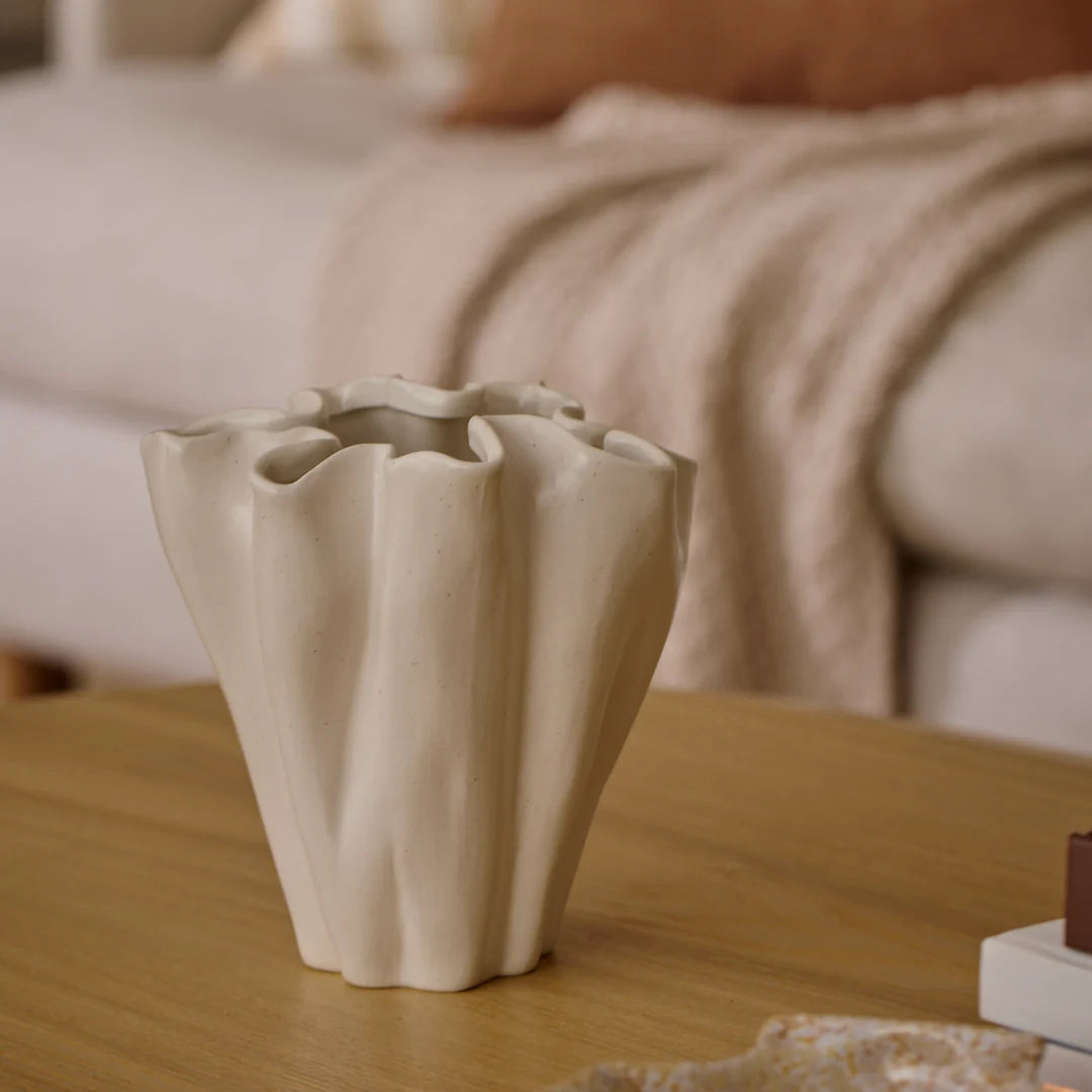 Vase - Ripple Cream