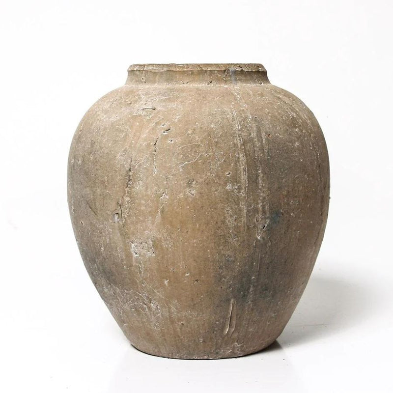 Rustic Clay Urn