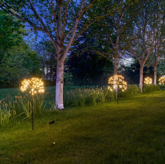 Dandelion Outdoor Solar Stake Lights - Small and Large