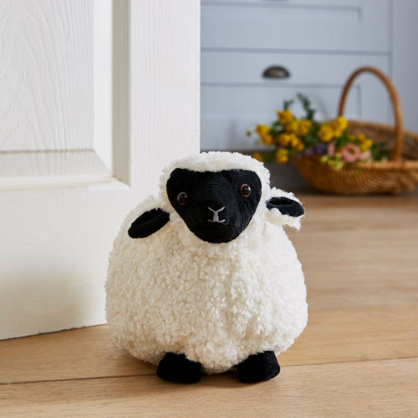 Finbar-Sheep-Door-Stop-White-Black-Cotton-Polyester