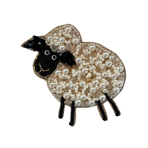 Brooch Sequined - Sheep