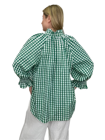 Shirt - Gingham Green & Black