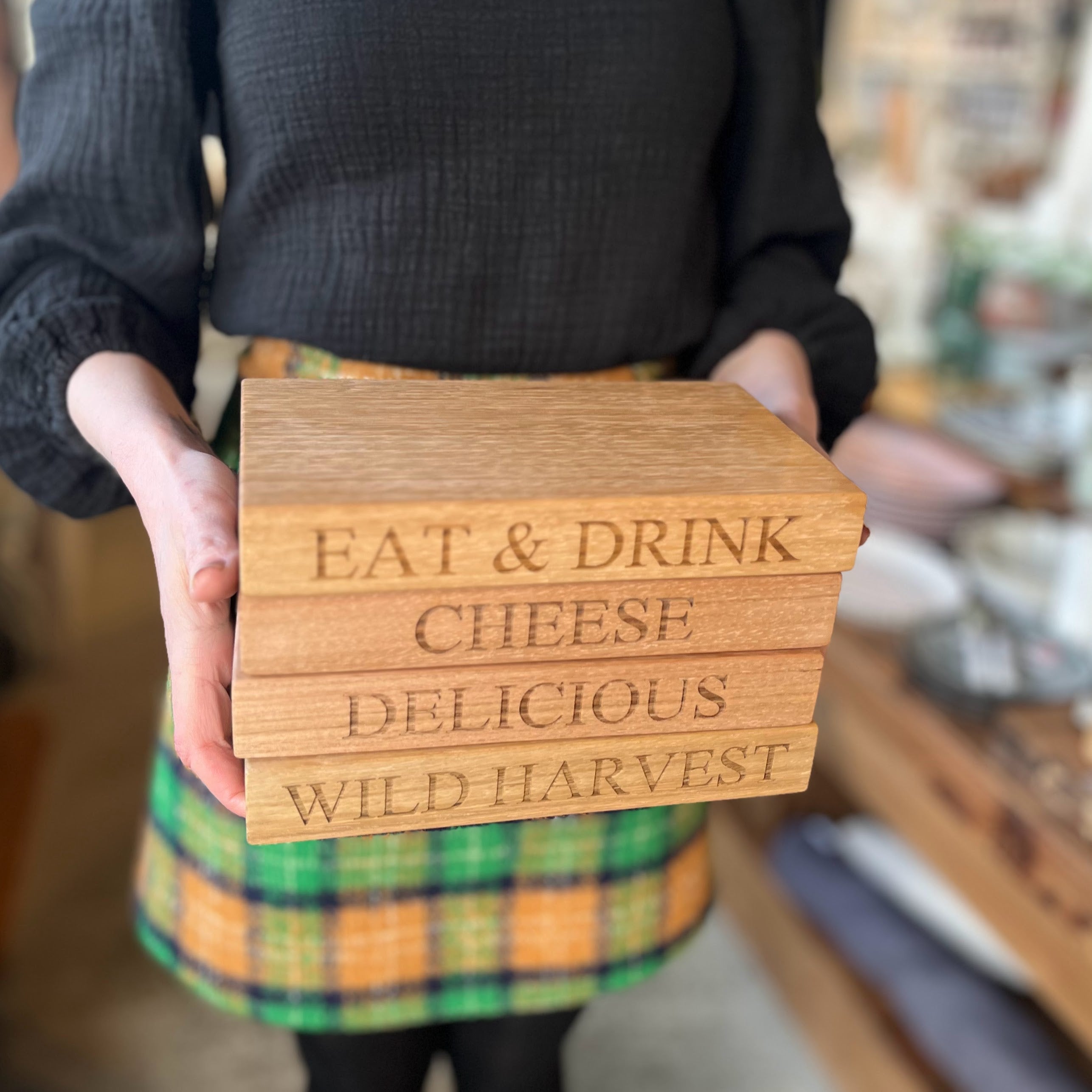Small Thin Wooden Serving & Cutting Boards - Tasmanian Oak - Handmade by Verde
