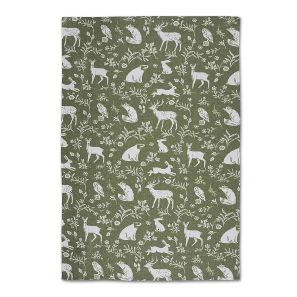 Tea Towel - Woodland Animals - 100% Cotton