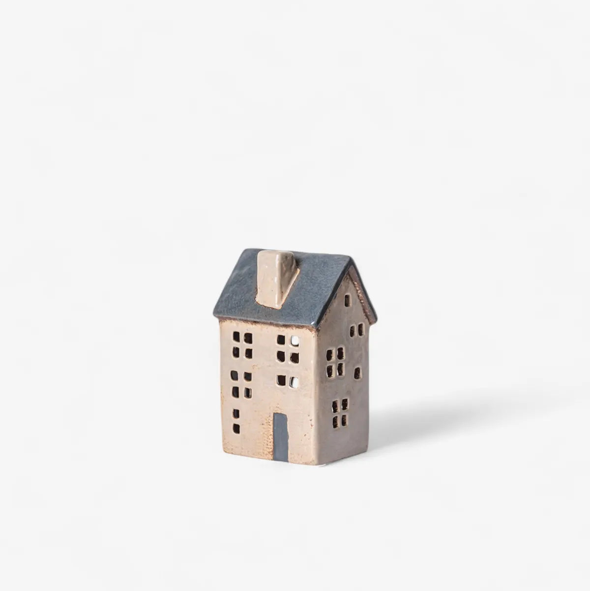 Tea Light Saint Malo House Blue Roof