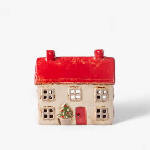 Tealight Cottage Christmas Stone