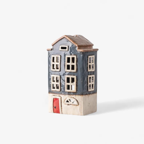 Tealight Light House Nordic Navy