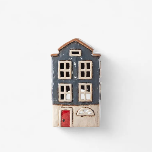 Tealight Light House Nordic Navy