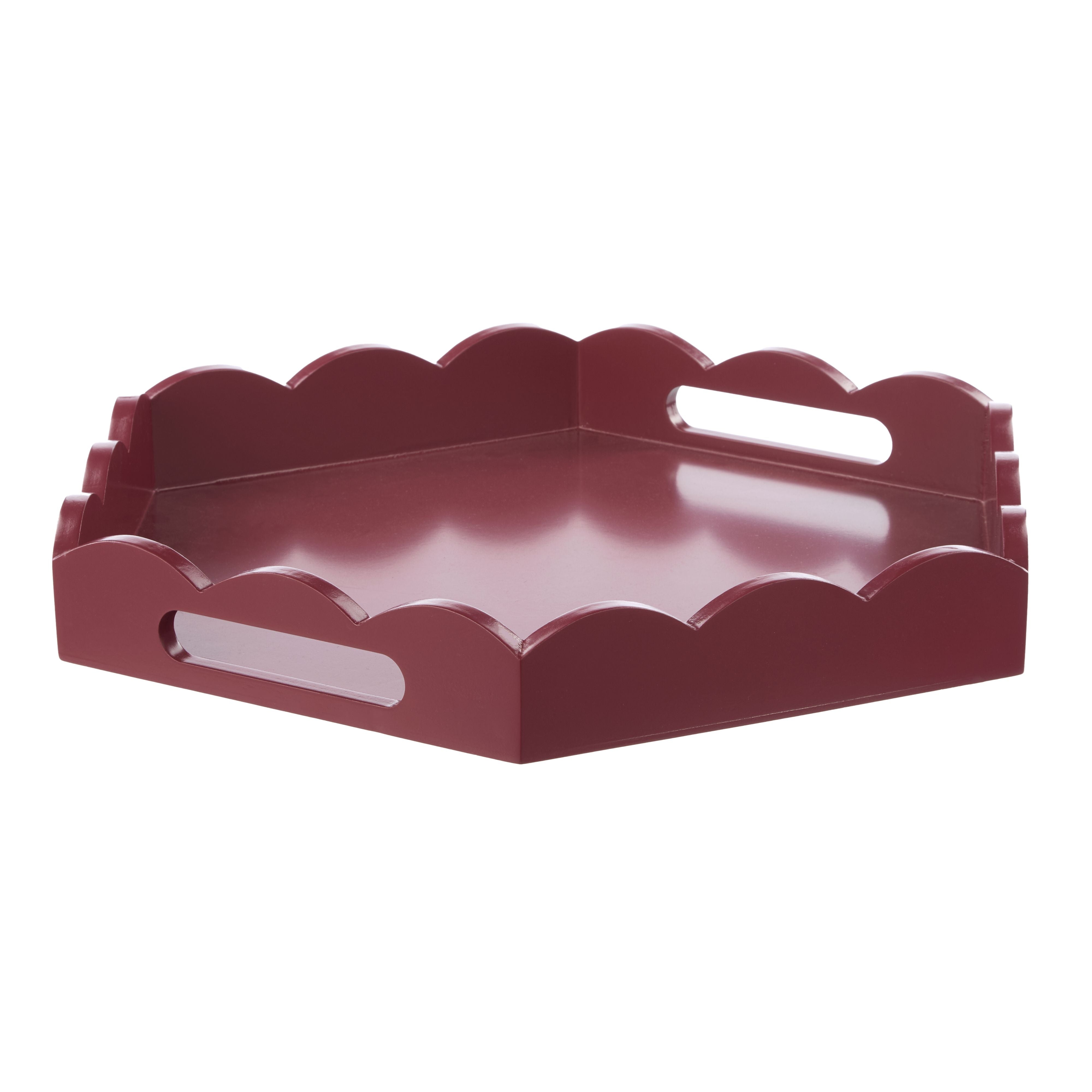 Hexagon Tray Burnt Russet