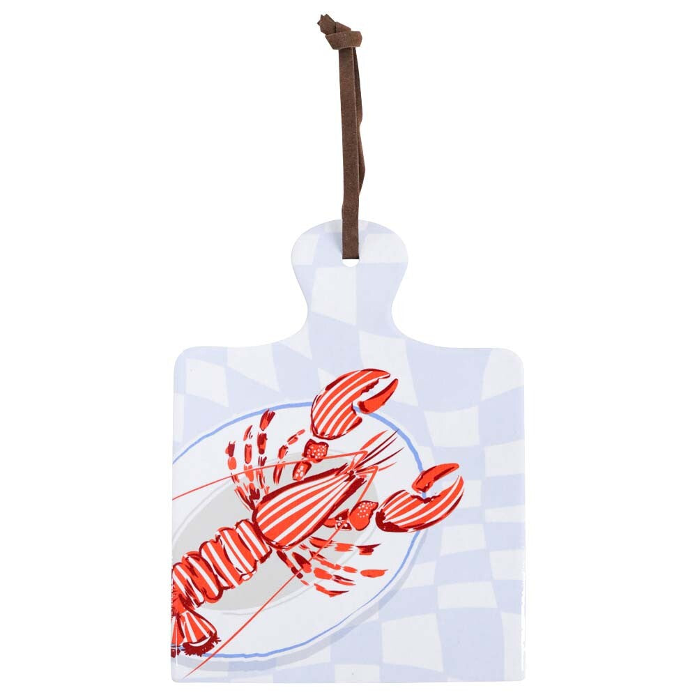 Trivet with Lobster and Handle Square