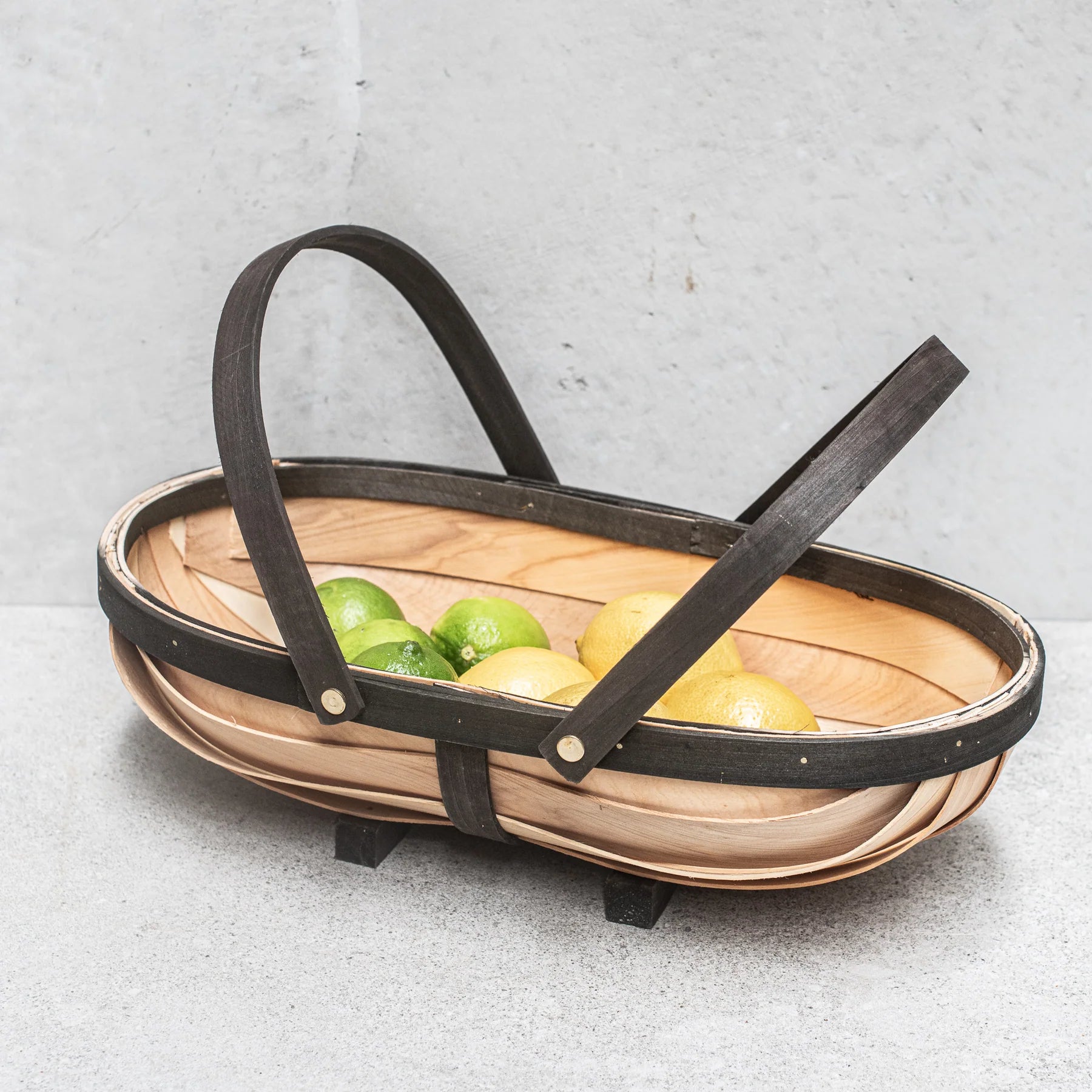 Traditional Wooden Trug with Handles