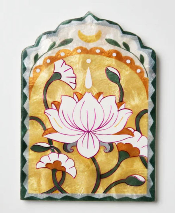 Wall Art Fleur Lotus Yellow Capiz Shell