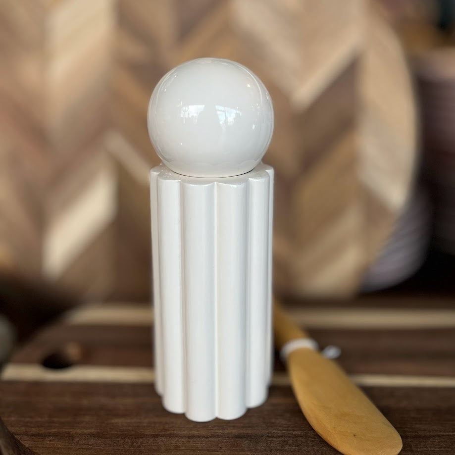 Wooden Salt & Pepper Grinder - Ivory