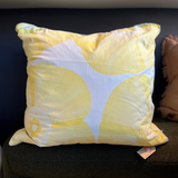 Cushion Large Lemon & White 60 x 60cm