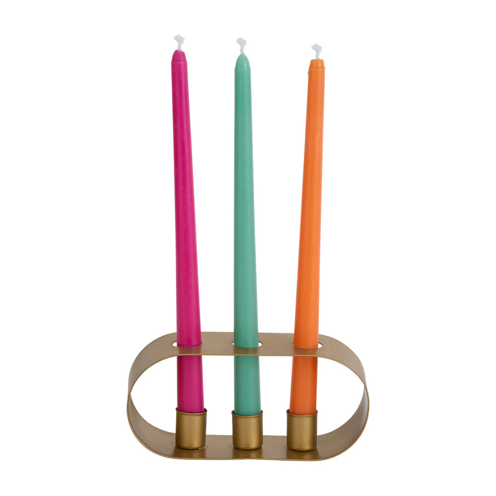 Candle Holder Trio - Gold