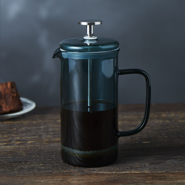 French Press - Glass - Green