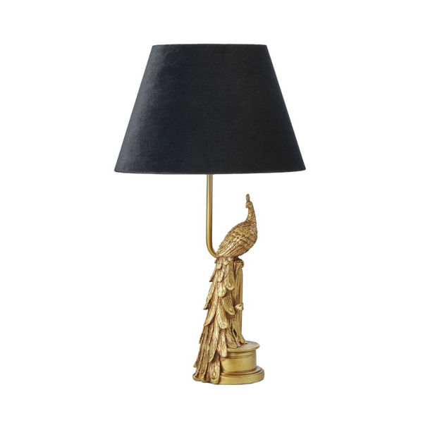 Table Lamp - Peacock - Gold / Black