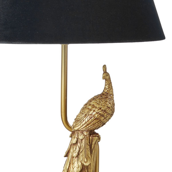 Table Lamp - Peacock - Gold / Black