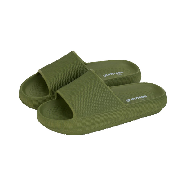 Gummies Garden Slides - Olive Green