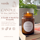 A Candle A Month for 12 months Gift Subscription