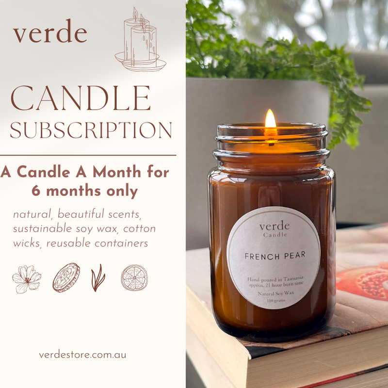 A Candle A Month for 6 months Gift Subscription