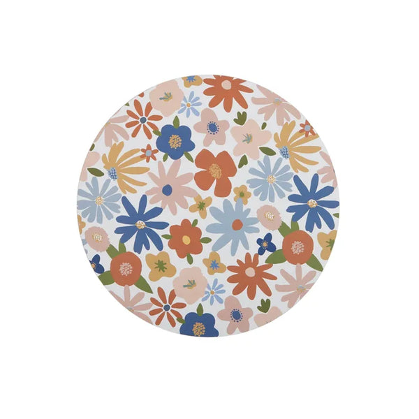 Placemats - Set of 4 - Round Floral