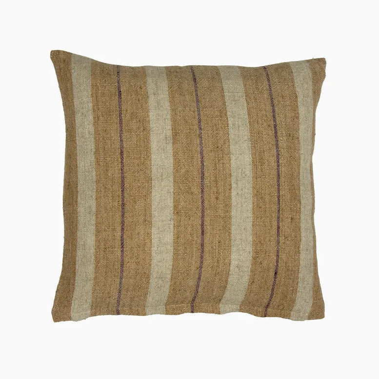 Cushion - Marigold & Rust Stripes