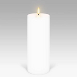 Flameless Wax Candles - White - various sizes