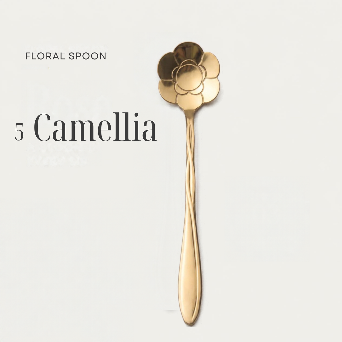 Flower Spoons - Stainless Steel - Silver, Gold & Rose Gold - PREORDER NOW, ARRIVING IN 7-10 DAYS!
