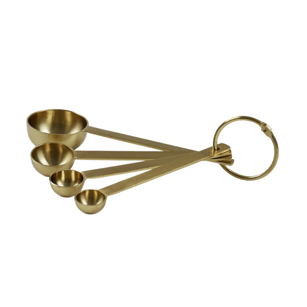 Measuring Spoons - Gold Stainless Steel - Set of 4