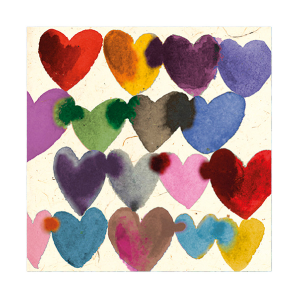 Greeting Card - Inky Hearts